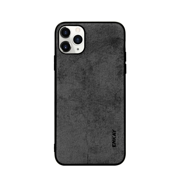 For iPhone 11 Pro Case Fabric Texture Soft Slim Protective Fashionable Cover Black | iCoverLover Australia