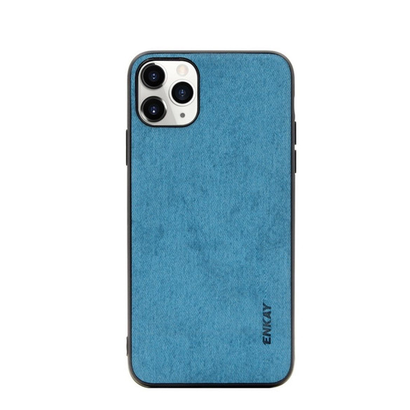 For iPhone 11 Pro Case Fabric Texture Soft Slim Protective Fashionable Cover Blue | iCoverLover Australia