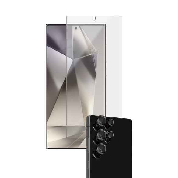 For Samsung Galaxy S25 Ultra EFM 2-in-1 Screen & Camera Lens Armour Bundle, Clear | iCoverLover Australia