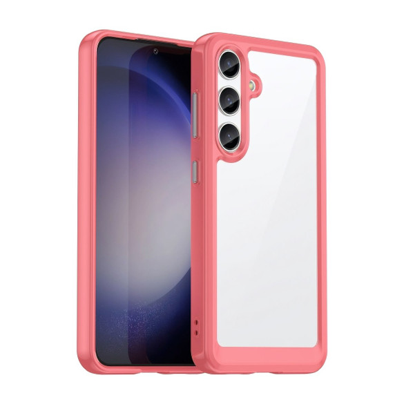 For Samsung Galaxy S24+ Plus Case - Durable Acrylic + TPU, Scratch-Resistant, Easy-Access, Red | iCoverLover Australia