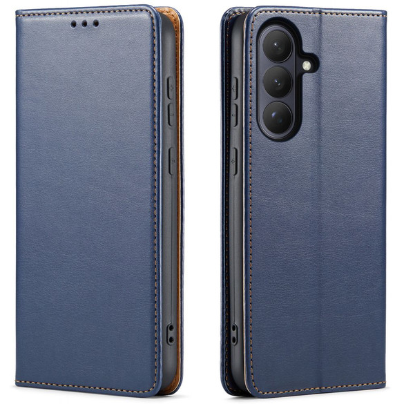Samsung Galaxy S26+ Blue Leather Wallet Folio Cover