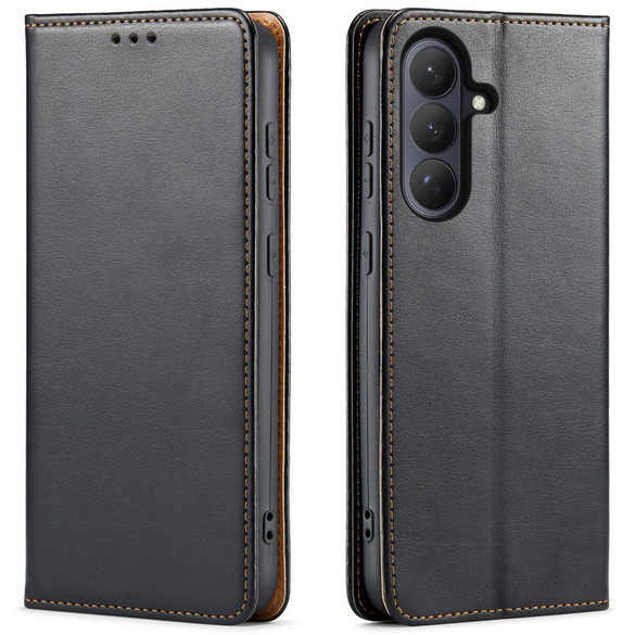 Samsung Galaxy S26 Black Leather Wallet Case
