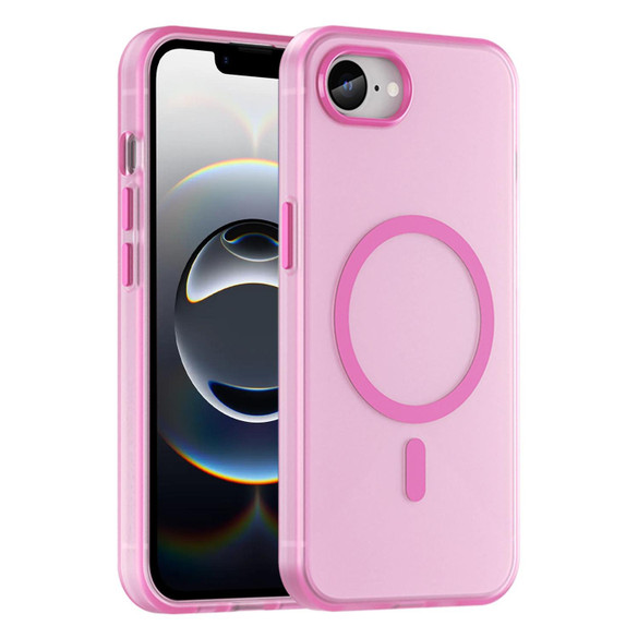 For iPhone 17e Compatible with MagSafe Case – Frosted Translucent, Full Coverage & Drop Protection, Pink | iCoverLover.com.au