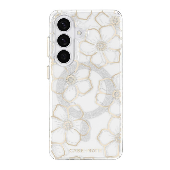 Galaxy S26 Case-Mate Floral Gems MagSafe Gold Case