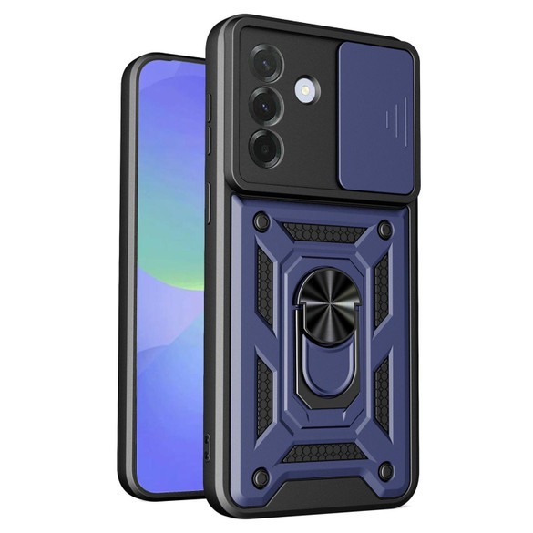 For Samsung Galaxy A57 5G Case | Sliding Camera Cover & Magnetic Ring Stand, Blue | iCoverLover Australia