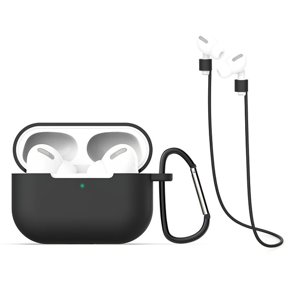 Black Protective Case for Apple AirPods Pro 1st Gen | iCoverLover