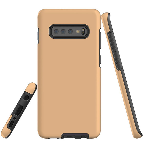 Armor Case for Samsung Galaxy S10+ Plus - Peach Orange | iCoverLover