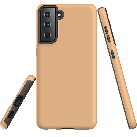 Samsung Galaxy S21 Armor Case - Peach Orange | iCoverLover
