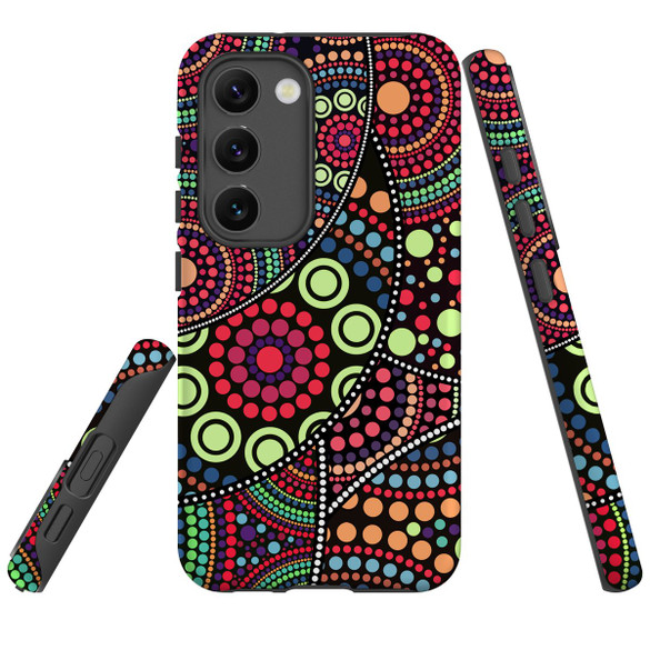 Samsung Galaxy S23 Armor Case - Multicolour Pattern | iCoverLover