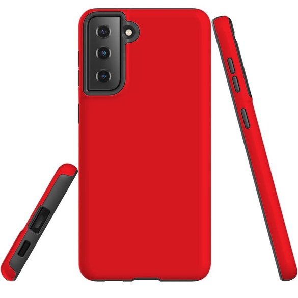 Samsung Galaxy S21 FE Premium Protective Case - Red | iCoverLover