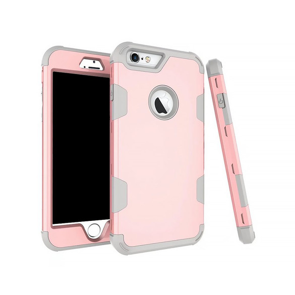 Armor Case for iPhone 6s/6 in Rose Gold+Grey | iCoverLover