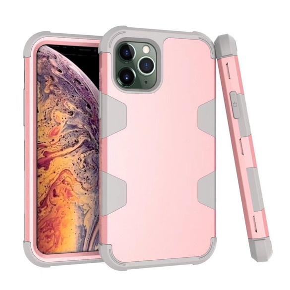 Armor Case for iPhone 11 Pro - Rose Gold+Grey | iCoverLover