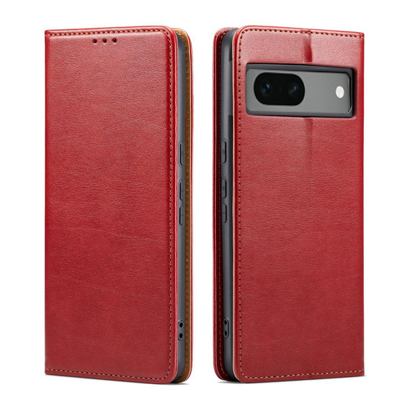 Fierre Shann Wallet Case for Google Pixel 8a - Red | iCoverLover