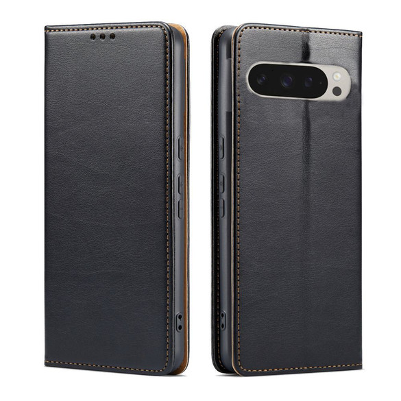 Fierre Shann Wallet Case for Google Pixel 9 Pro - Black | iCoverLover