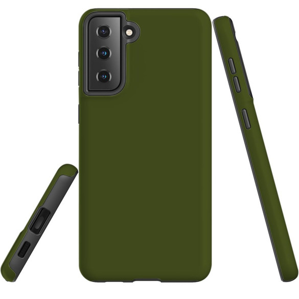 Samsung Galaxy S22 Rugged Armor Case - Army Green | iCoverLover