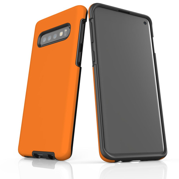 Samsung Galaxy S10 Premium Protective Case - Orange | iCoverLover