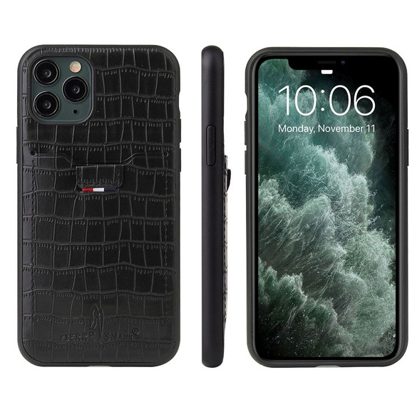Fierre Shann Back Case for iPhone 11 Pro - Black | iCoverLover