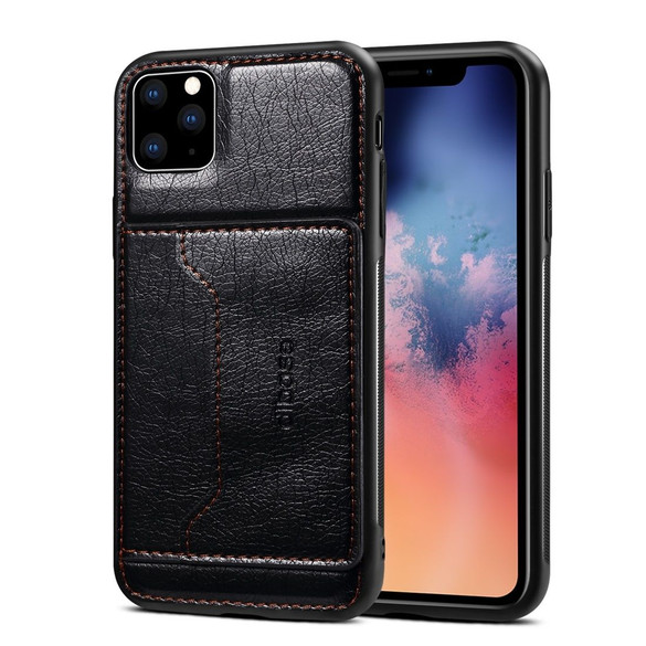 Dibase Wallet Case for iPhone 11 Pro - Black | iCoverLover