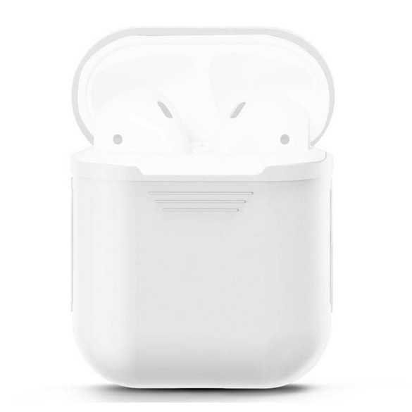 White Protective Case for Apple AirPods 2nd Gen | iCoverLover