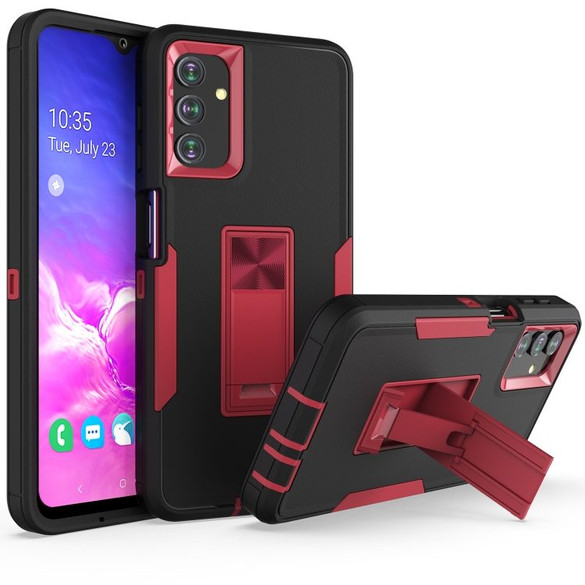 Armor Case for Samsung Galaxy A13 5G - Black/Wine Red | iCoverLover