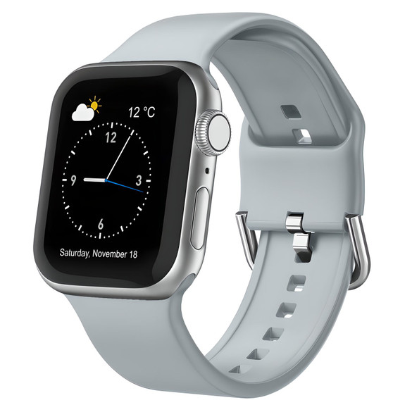 Light Grey Sport Strap for Apple Watch Series 9 41-mm | iCoverLover