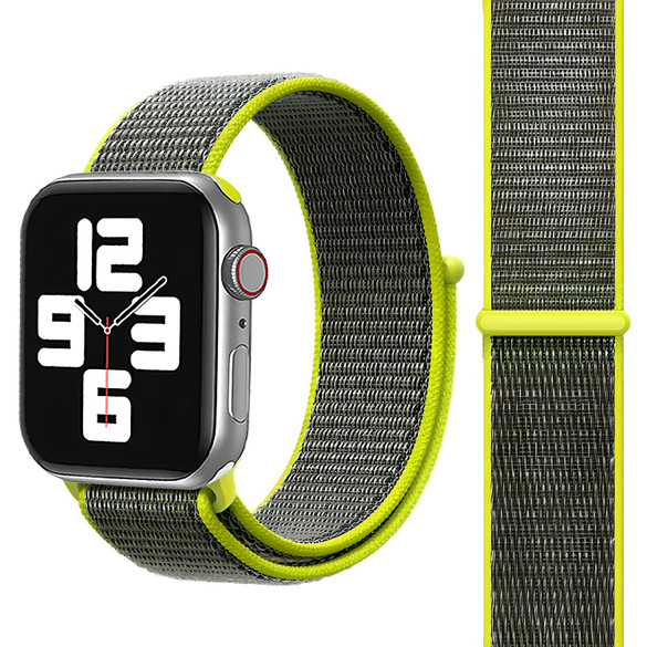 Green Silicone Strap for Apple Watch SE (2nd Gen) 40-mm | iCoverLover