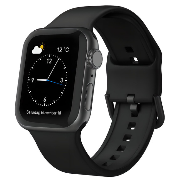 Black Sport Strap for Apple Watch SE (2nd Gen) 40-mm | iCoverLover