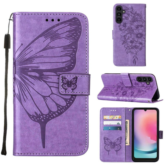 Purple Wallet Case for Samsung Galaxy A15 5G & 4G | iCoverLover