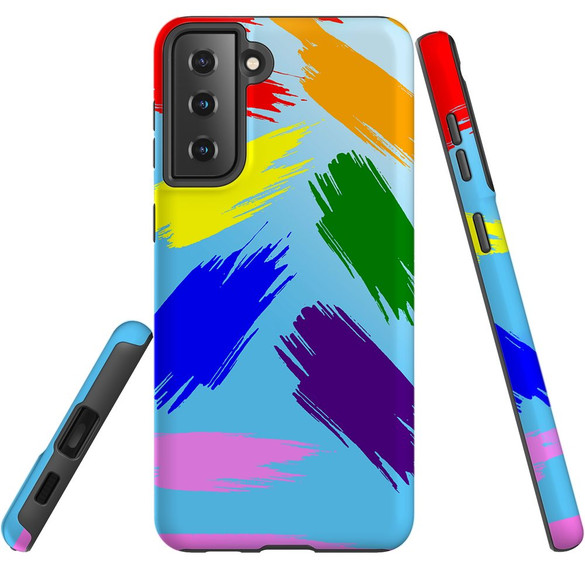 Samsung Galaxy S21 Slim Protective Case - Multicolour | iCoverLover