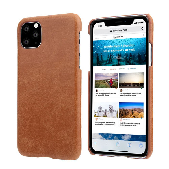 Fierre Shann Brown Back Case for iPhone 11 Pro | iCoverLover