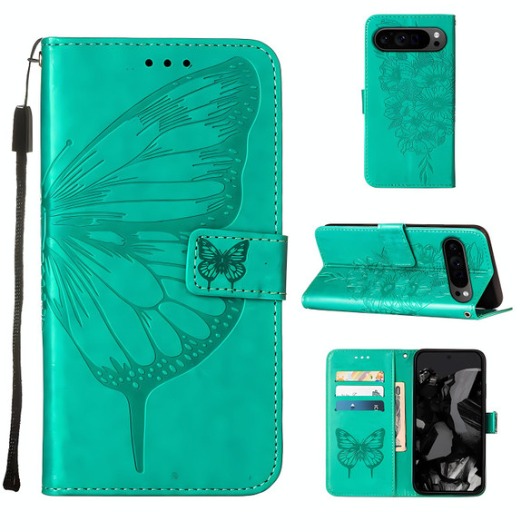 Google Pixel 9 Pro Wallet Case in Green | iCoverLover