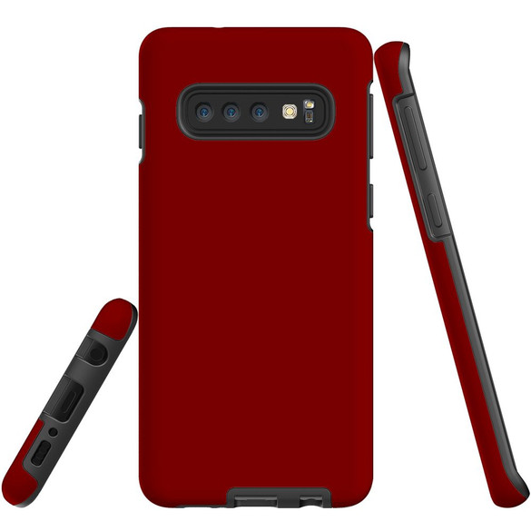 Armor Case for Samsung Galaxy S10 in Maroon Red | iCoverLover