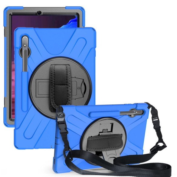 Rugged Armor Case for Samsung Galaxy Tab S7+ Plus - Blue | iCoverLover