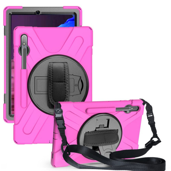 Samsung Galaxy Tab S7+ Plus Armor Case - Rose Red | iCoverLover