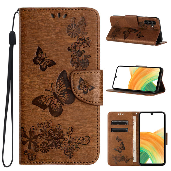 Samsung Galaxy A55 5G Brown Wallet Case | iCoverLover