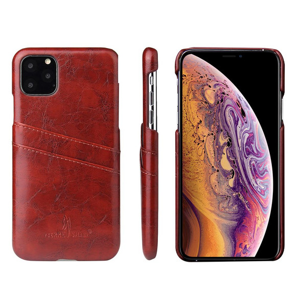 Faddist Wallet Case for iPhone 11 Pro - Brown | iCoverLover