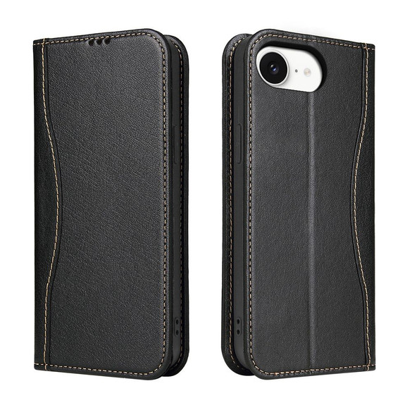 Fierre Shann Wallet Case for iPhone 16e - Black | iCoverLover