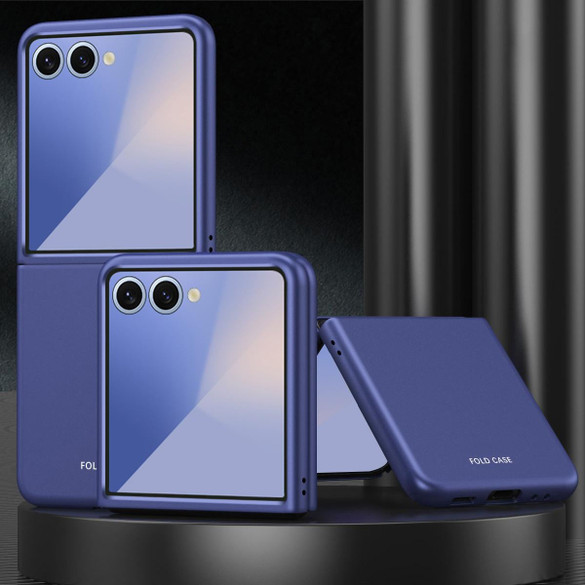 For Samsung Galaxy Z Flip8 Case - Matte Electroplated Cover | Blue