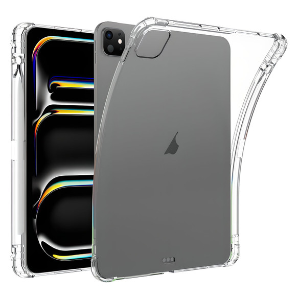 For iPad Pro 11-inch (M5) Case, Thickened Corners Shockproof Protective Cover with Pen Slot, Clear | iCoverLover.com.au