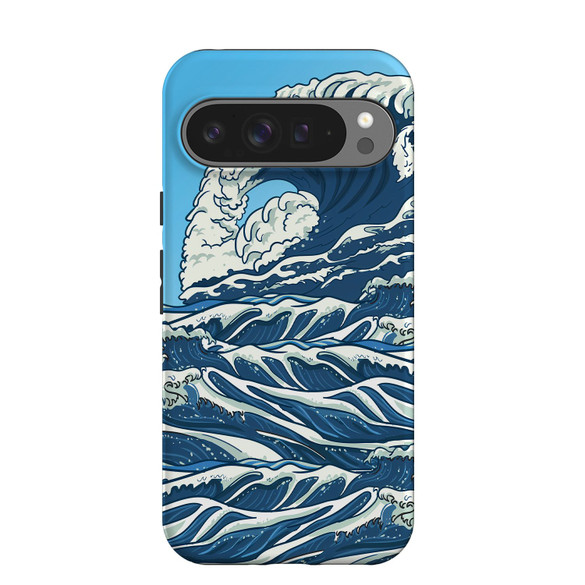 For Google Pixel 11 Pro XL Case, Tough Protective Cover, Japanese Wave | iCoverLover Australia