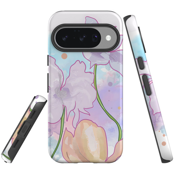 For Google Pixel 11 Case, Tough Protective Cover, Watercolour Floral | iCoverLover Australia