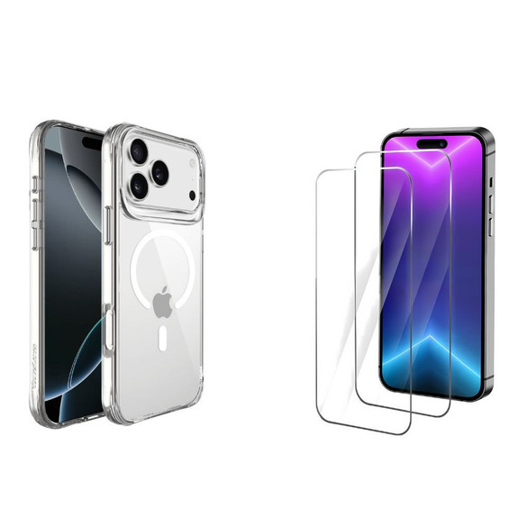 iCoverLover For iPhone 18 Pro Case Compatible with MagSafe + 2X Screen Protectors