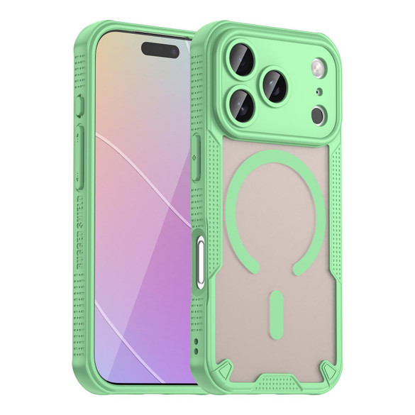 For iPhone 18 Pro Case | MagSafe Compatible Rugged Shockproof Cover, Green