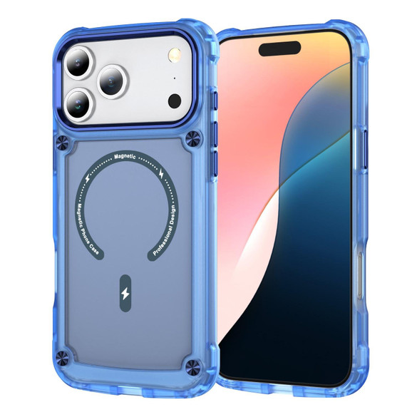 For iPhone 18 Pro MagSafe Compatible Case - Protective, Shockproof Cover & Camera Lens Protection, Clear Blue | iCoverLover Australia