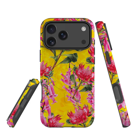 For Apple iPhone 18 Pro Case, MagSafe Compatible Protective Cover, Flower Pattern | iCoverLover Australia