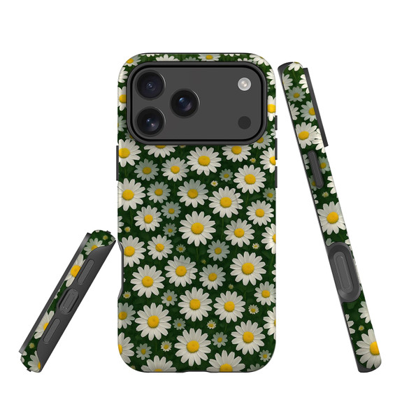 For Apple iPhone 18 Pro Case, MagSafe Compatible Protective Cover, Field Of Daisies | iCoverLover Australia