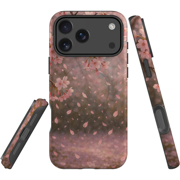 For Apple iPhone 18 Pro Max Case, MagSafe Compatible Protective Cover, Cherry Flower Blossoms | iCoverLover Australia