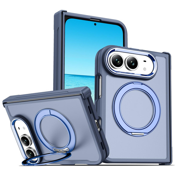 For iPhone Duo Case - MagSafe Ring Stand - Deep Blue