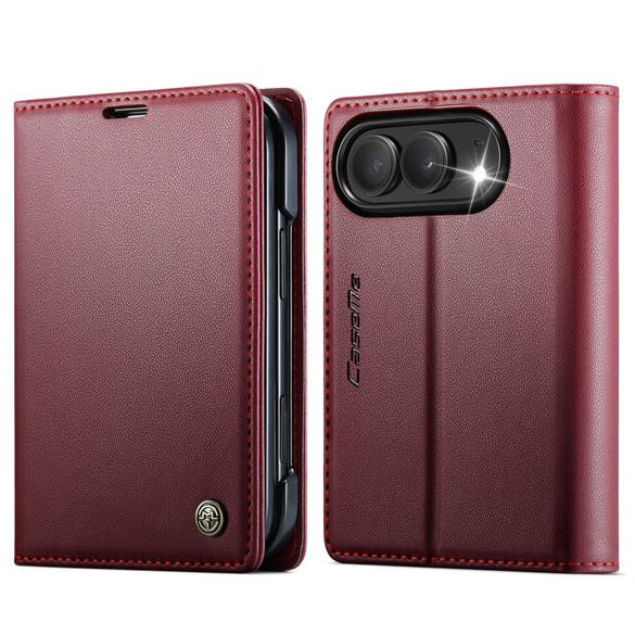 For iPhone Duo Case - CaseMe RFID Wallet - Red