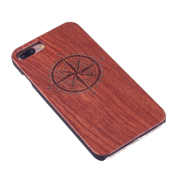 Rosewood Compass Wooden iPhone 8 PLUS & 7 PLUS Case | Wooden iPhone 8 PLUS & 7 PLUS Cases | Wooden iPhone 8 PLUS & 7 PLUS Covers | iCoverLover